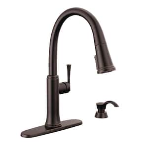 Eldridge Single-Handle Pull Down Sprayer Kitchen Faucet with ShieldSpray Technology in Venetian Bronze