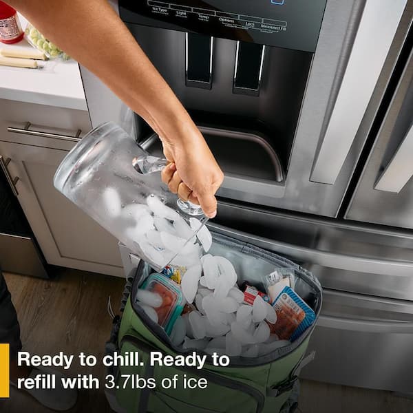 Whirlpool French Door Fridge (WRMF3636RV) - Black Stainless Finish Whirlpool French Door Fridge (WRMF3636RV) - Black Stainless Finish