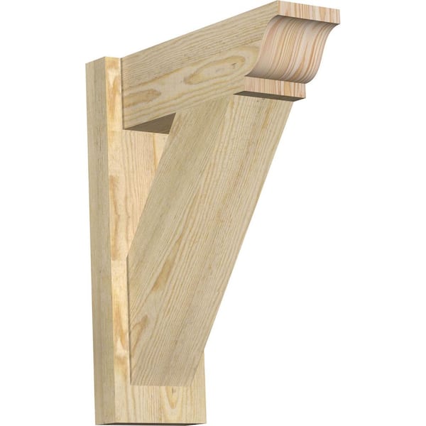 Ekena Millwork 6 in. x 20 in. x 16 in. Douglas Fir Traditional Rough Sawn Outlooker