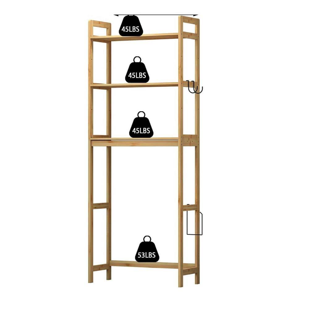 25 in. W x 11 in. D x 64 in. H Antique Black Linen Cabinet