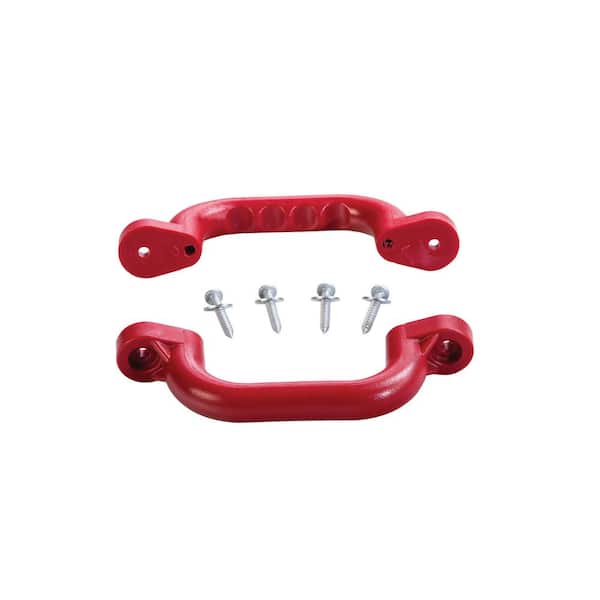Creative Cedar Designs Plastic Playset Safety Handles (Set of 2) - Red