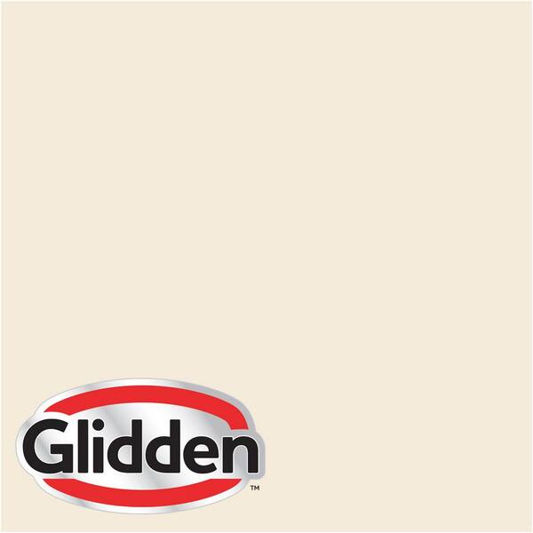 Glidden Premium 1 gal. #HDGWN42 Shell White Flat Interior Paint with Primer