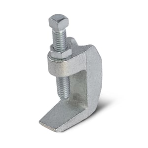Wide Mouth Beam Clamp for 3/8 in. Threaded Rod in Electro Galvanized Steel