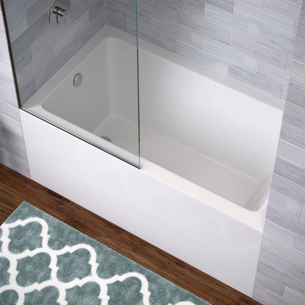 Voltaire 54" White Acrylic Alcove Bathtub with Apron