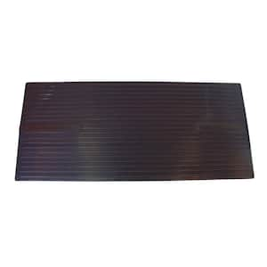 Rubber-Cal Corrugated Wide Rib 4 ft. x 8 ft. Black Rubber Flooring (32 sq.  ft.) 03_168_W_WR_08 - The Home Depot