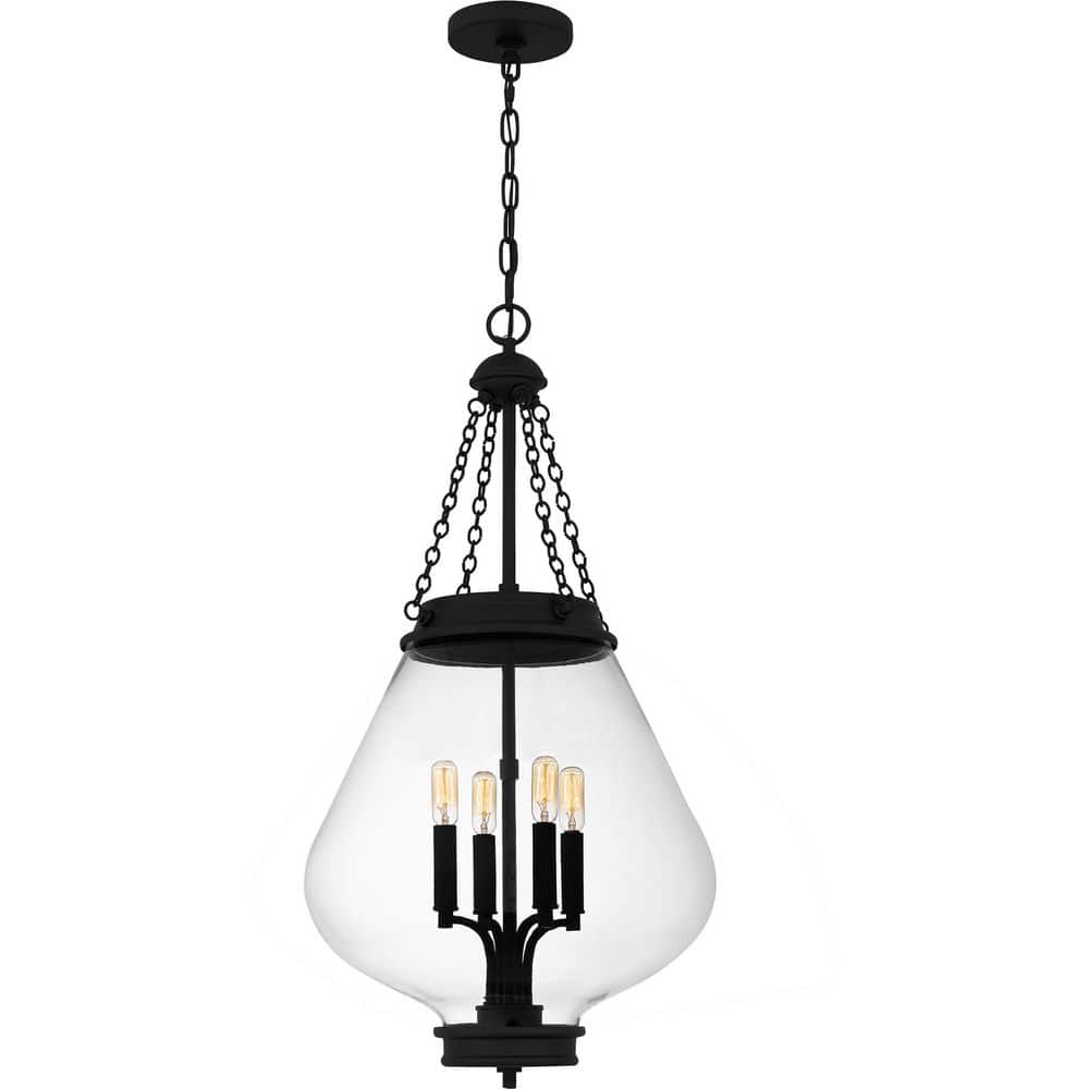 Wallace 4-Light Matte Black Pendant Light price history on PriceWatchPro