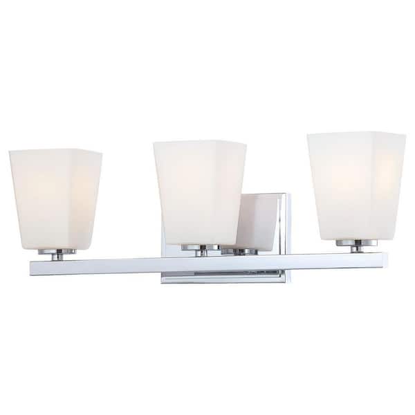Minka Lavery City Square 3-Light Chrome Bath Light