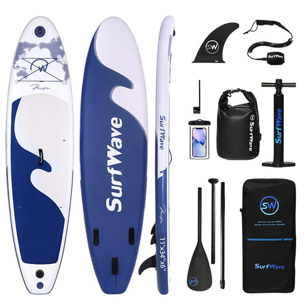 Inflatable Stand Up Paddle Board for Adults and Youth, 11 ft. x 34 in. x 6 