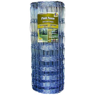 39 in. X 330 ft. Galvanized Steel Field Fence With Class 1 Coating 348104b