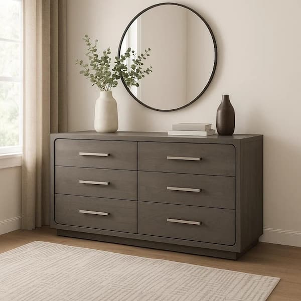 warm grey dresser Keystone Rustic Distressed Gray Highboy Dresser — Crafters and Weavers main image 0