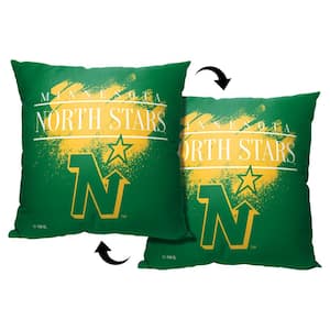 NHL Vintage Burst North Stars Printed Multi-Colored Throw Pillow
