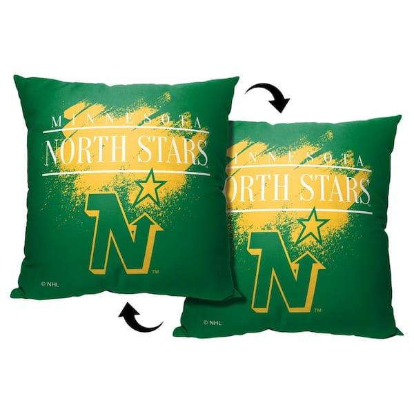 The Northwest Group NHL Vintage Burst North Stars Printed Multi-Colored Throw Pillow