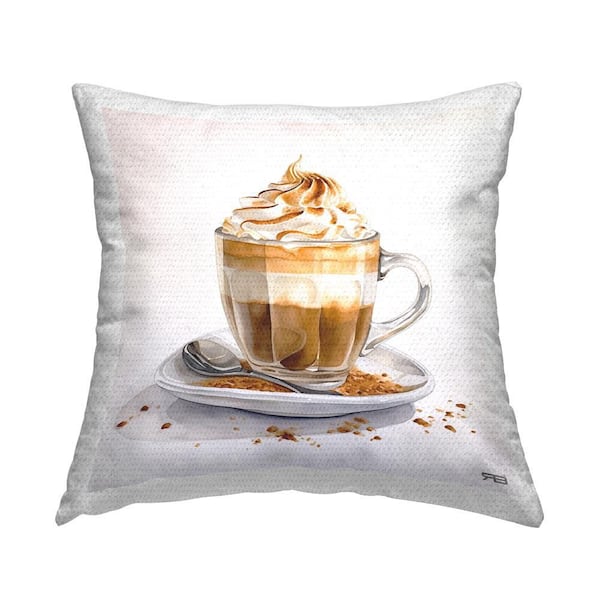 Stupell Industries Coffee Dessert Mug Outdoor Printed Throw Pillow by RB