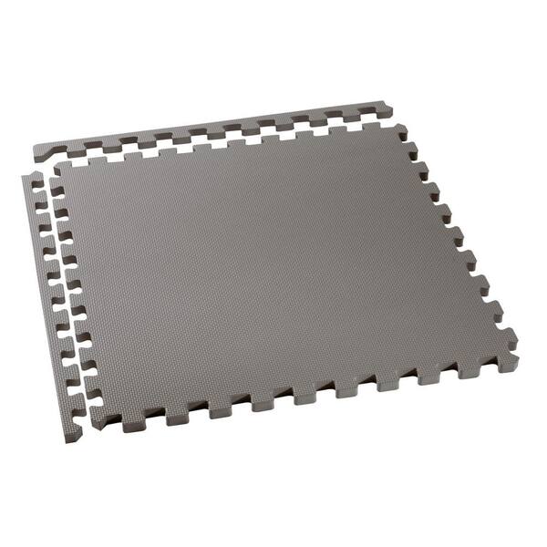 78 Sq Ft Wood Grain Foam Floor Tiles - 2/5 Inch Thick EVA Interlocking Mats For Gym & Playroom