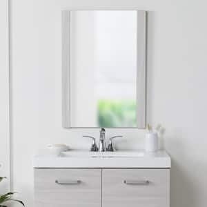 20 in. W x 28 in. H Rectangular Wood Framed Wall Bathroom Vanity Mirror in Elm Sky