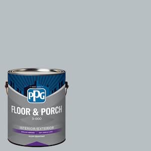 1 gal. PPG1012-4 Gray Frost Satin Interior/Exterior Floor and Porch Paint
