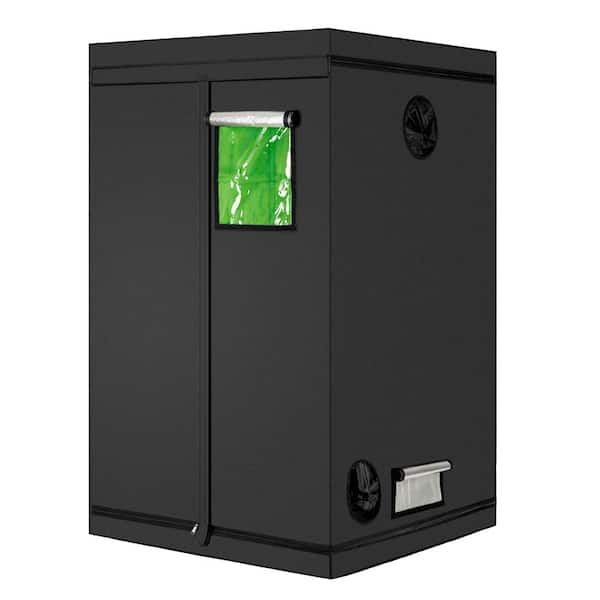Karl home 4 ft. W x 6.5 ft. H Black Grow Tent