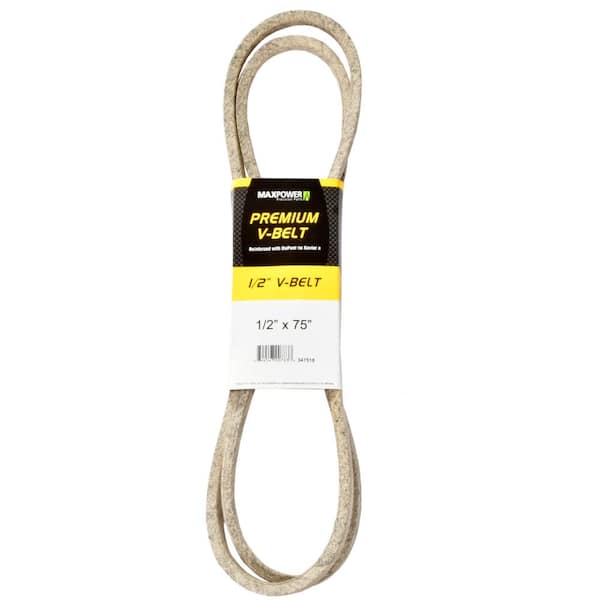 MaxPower 1/2 in. x 75 in. Premium V-Belt 347518 - The Home Depot