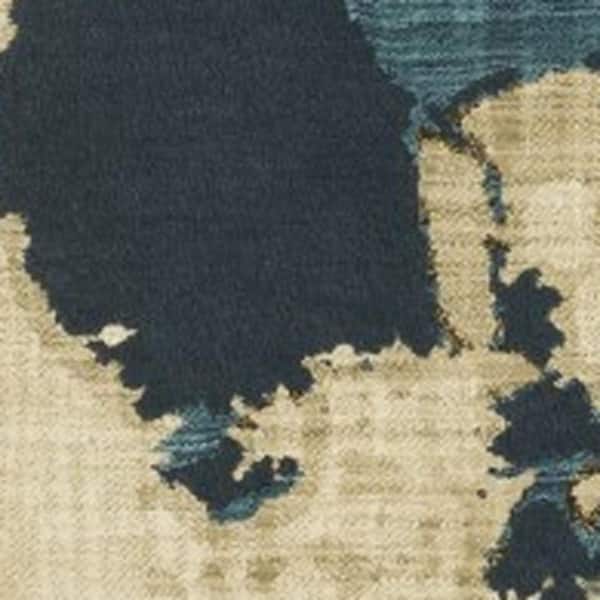 8 X 11 Beige, Blue Abstract Washable Area Rug Runner Rug