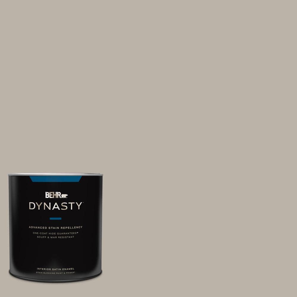 BEHR DYNASTY 1 Qt. #MQ2-55 Park Avenue One-Coat Hide Satin Enamel ...