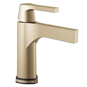 Zura Single Handle Single Hole Bathroom Faucet with Touch2O with Touchless Technology in Champagne Bronze