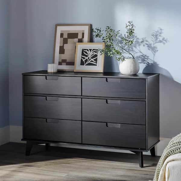 mid century modern dresser grey Lennart Finish Mid-Century Modern Dresser (4 Colors) main image 1