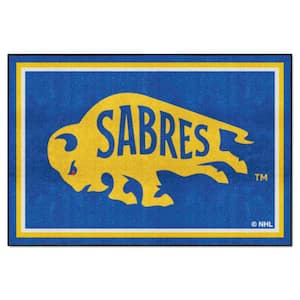 Buffalo Sabres 5ft. x 7ft. Plush Area Rug Blue