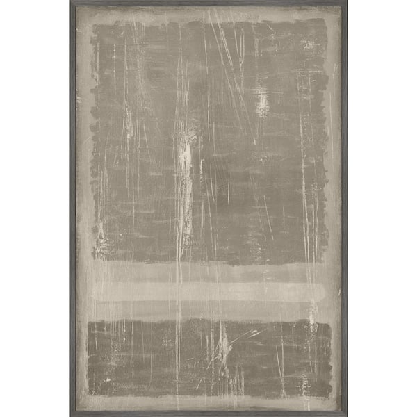 Unbranded "Cry of the Voiceless" by Marmont Hill Floater Framed Canvas Abstract Art Print 30 in. x 20 in.
