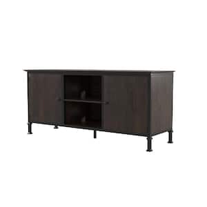 Grumm 60 in. Weathered Oak tv Stand Fits tv's up to 69 in.