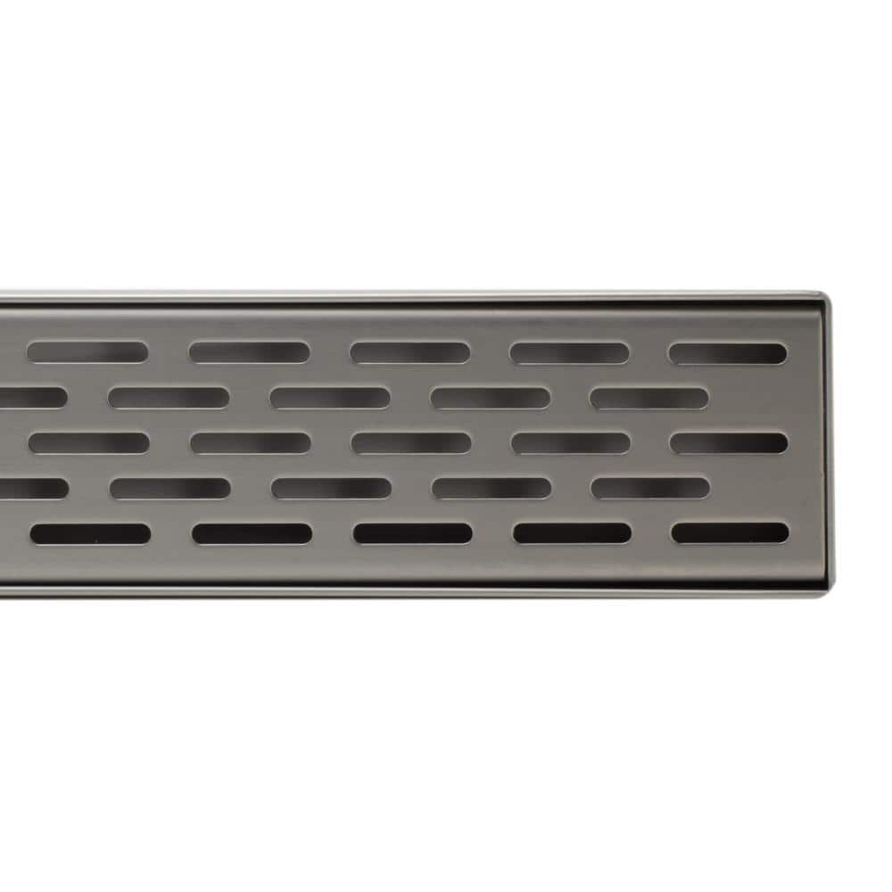36" Stainless Steel Linear Shower Drain with Groove Holes
