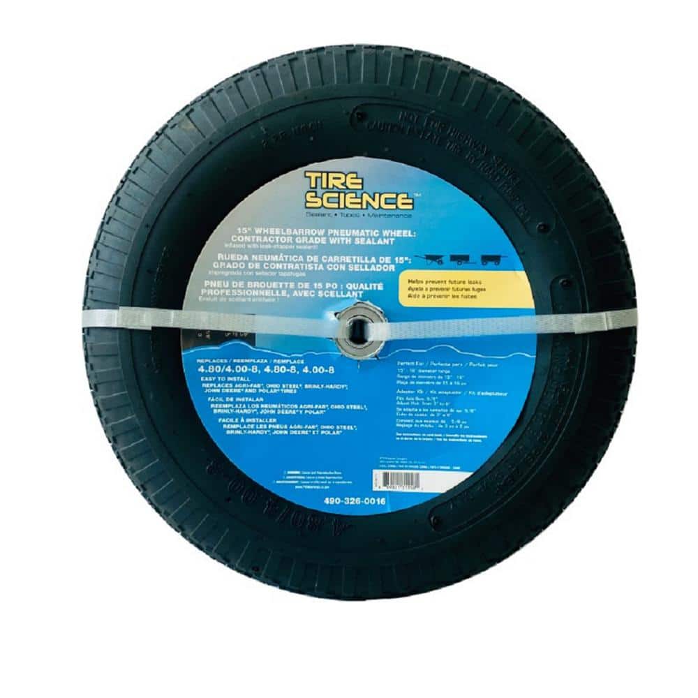Tire Science 15.5 in. AirFilled Replacement Wheel with Tire Sealant