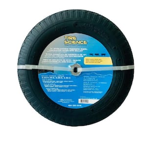 15.5 in. Air-Filled Replacement Wheel with Tire Sealant for Wheelbarrows Carts and Tow Trailers