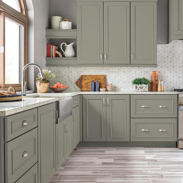 1 qt. #HDC-NT-01 Woodland Sage Satin Enamel Interior/Exterior Cabinet, Door & Trim Paint