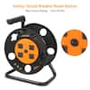 DEWENWILS Heavy Duty Hand Wind 100 ft. 14/3,16/3 Gauge 15 Amp Retractable  Extension Cord Reel with 4 Grounded Outlets HCRB00D - The Home Depot