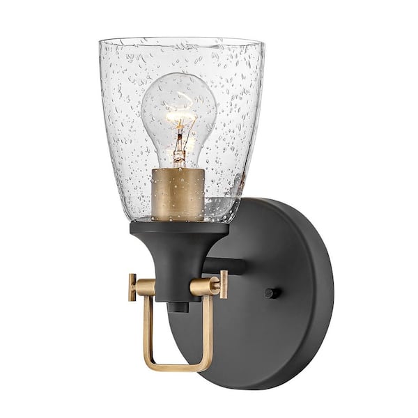 HINKLEY - Easton 6.0 in. 1-Light Black Vanity Light