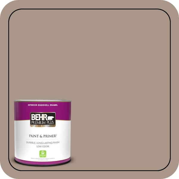 BEHR PREMIUM PLUS 1 qt. #N230-4 Chic Taupe Eggshell Enamel Low Odor Interior Paint & Primer