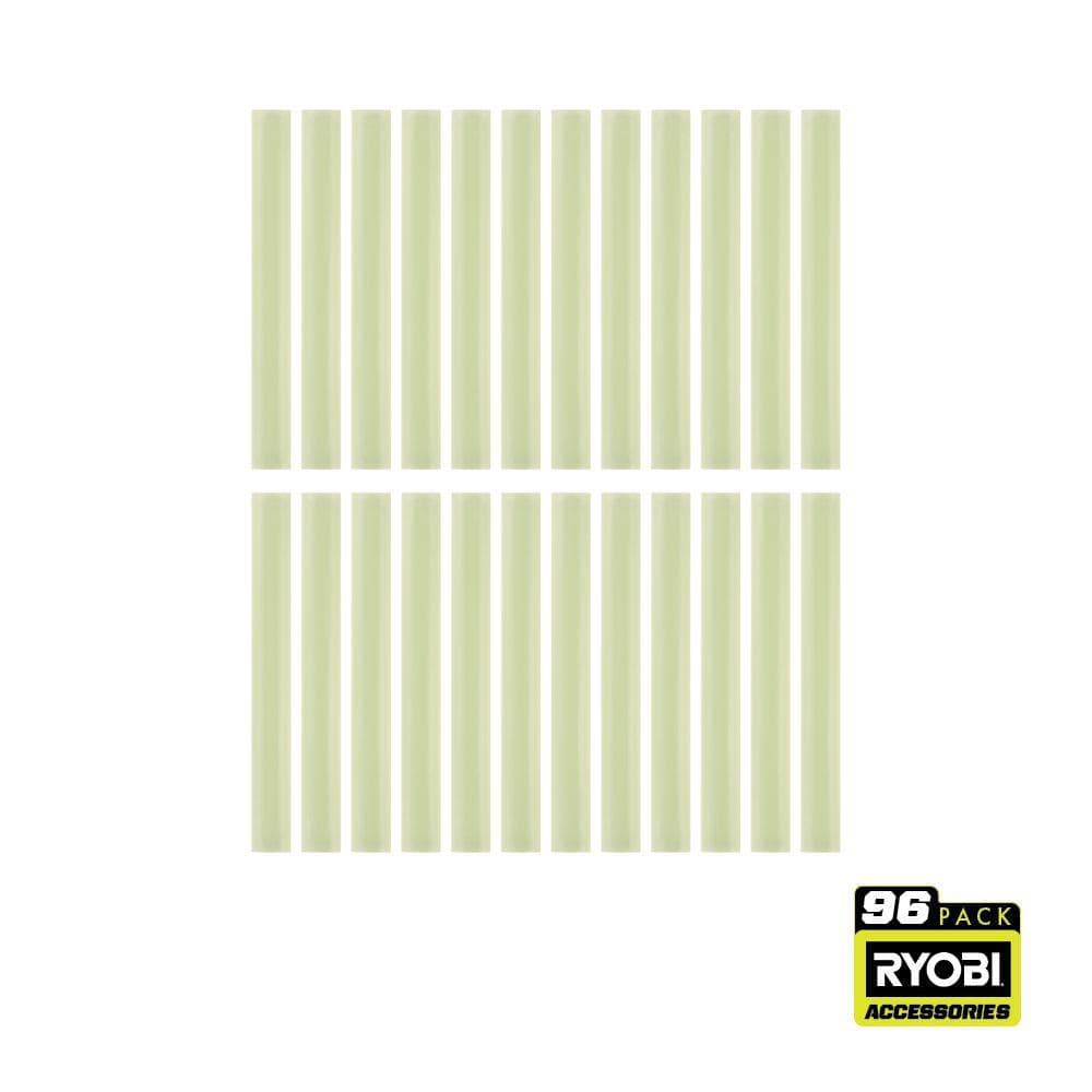 RYOBI 96PC Full Size Glow In The Dark Glue Sticks