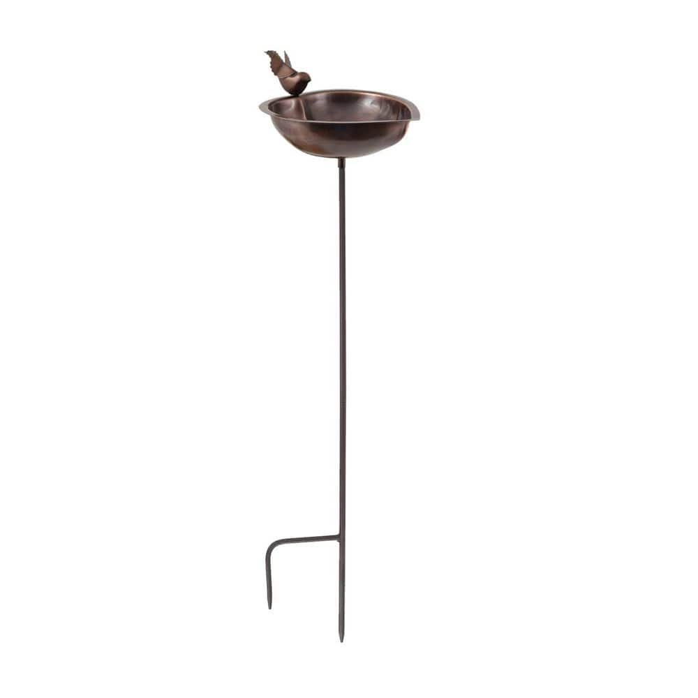 Heart Shaped Birdbath Bowl with Stake, 9 in. Dia Antique Copper price history on PriceWatchPro
