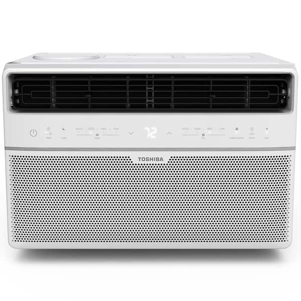 Toshiba 8,000 BTU 115-Volt Smart WiFi Touch Control Window Air Conditioner with Remote and ENERGY STAR in White