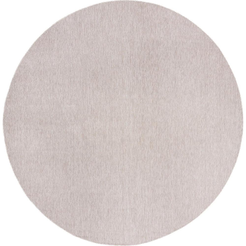 Outdoor Solid Beige 13 ft. x 13 ft. Round Indoor/Outdoor Area Rug price history on PriceWatchPro