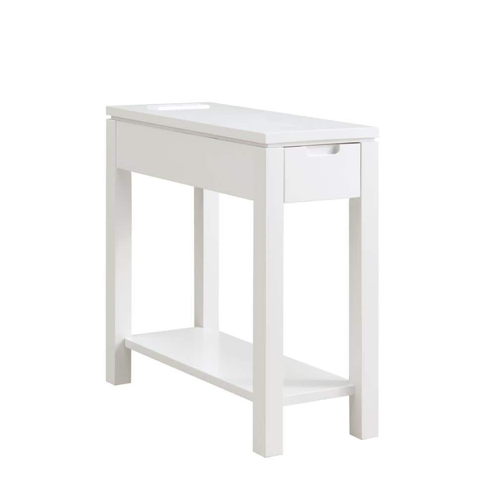 Key Side Table, White / White — Hem