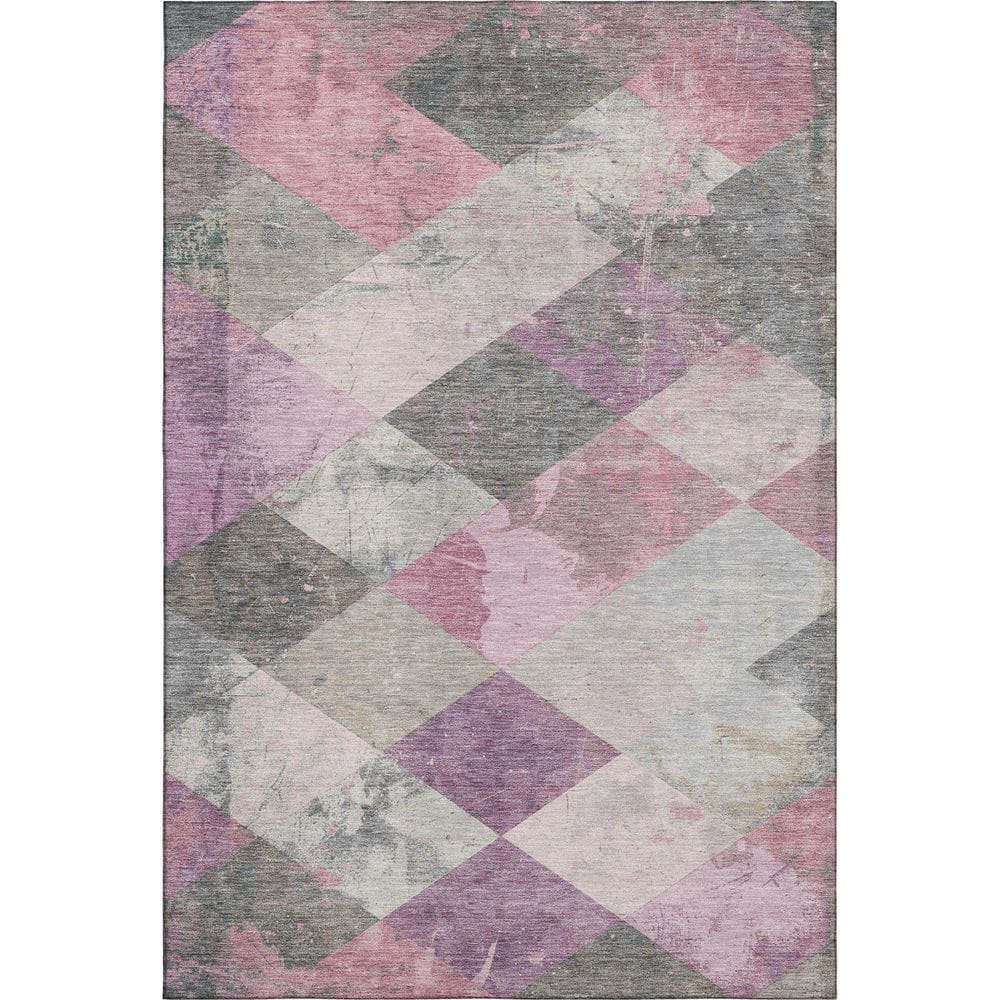 Mayfield Premium Machine Washable Abstract AMF1956 Blush 5 ft. x 7 ft. 6 in. Area Rug price history on PriceWatchPro