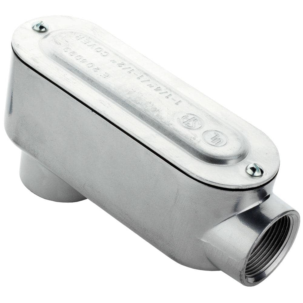 1-1/4 in. Rigid Metal Conduit (RMC) Threaded Conduit Body with Stamped Cove