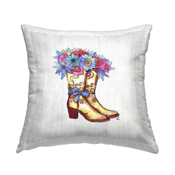 Stupell Industries Country Cowboy Boot Bouquet Multi-Color Square - Main Image