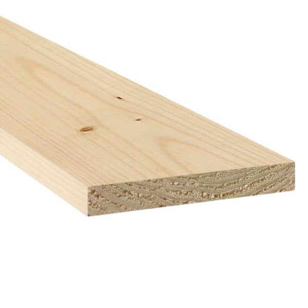 Unbranded 1 in. x 6 in. x 10 ft. Premium Kiln-Dried Square Edge Whitewood Common Board