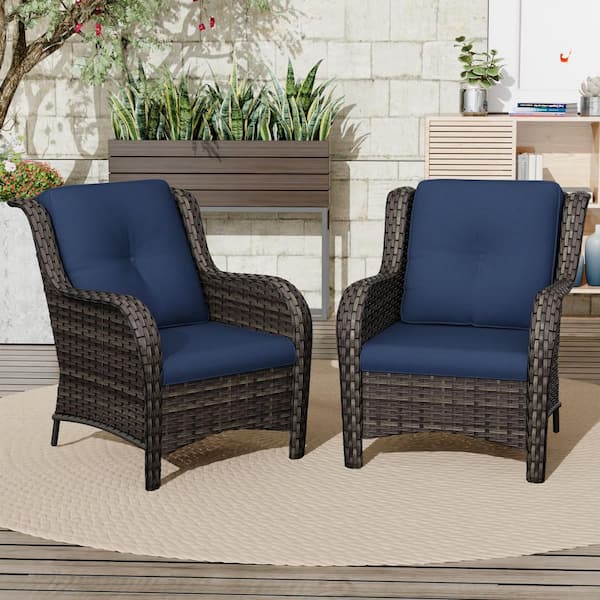 椅子(チェア)・スツール ACME Furniture / WICKER EASY CHAIR NAVY ACME Furniture WICKER EASY CHAIR / アクメファニチャー
