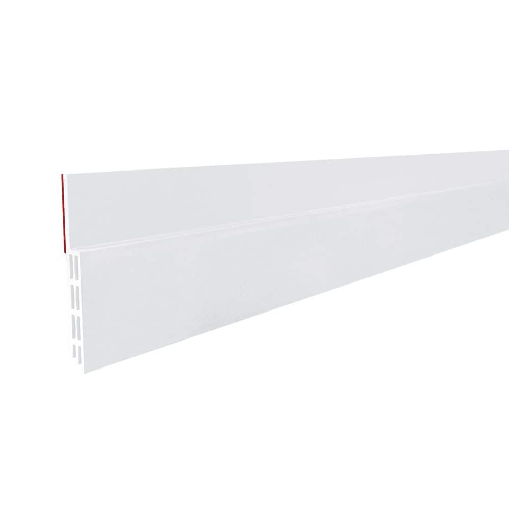 Frost King 2 in. x 36 in. White Prem Rubber Self-Stick Door Sweep