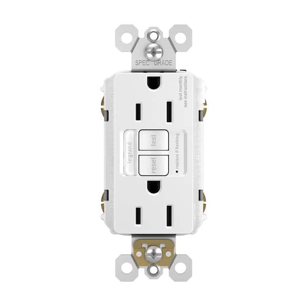 Legrand 15-Amp 120/125-volt Tamper Resistant Residential Duplex Switch  Outlet, White in the Electrical Outlets department at