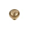 Kent Knurled 1-3/8 in. Satin Brass Cabinet Knob (25-Pack)
