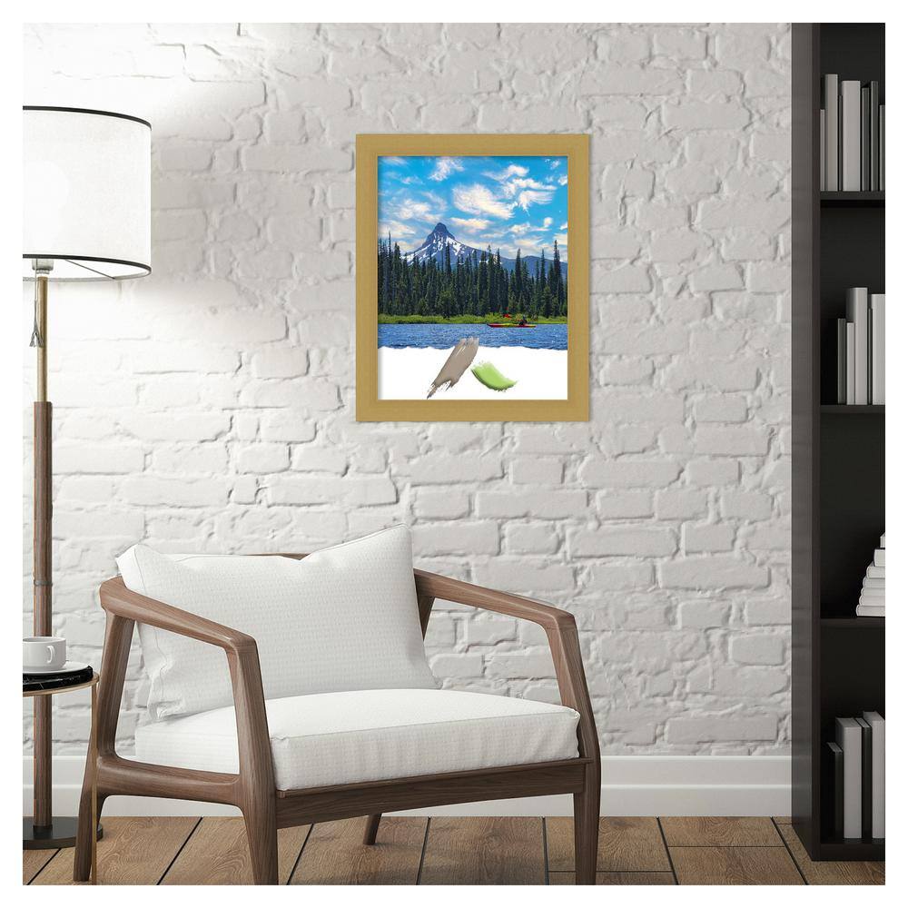 Grace Brushed Gold Narrow Polystyrene Wall Picture Frame